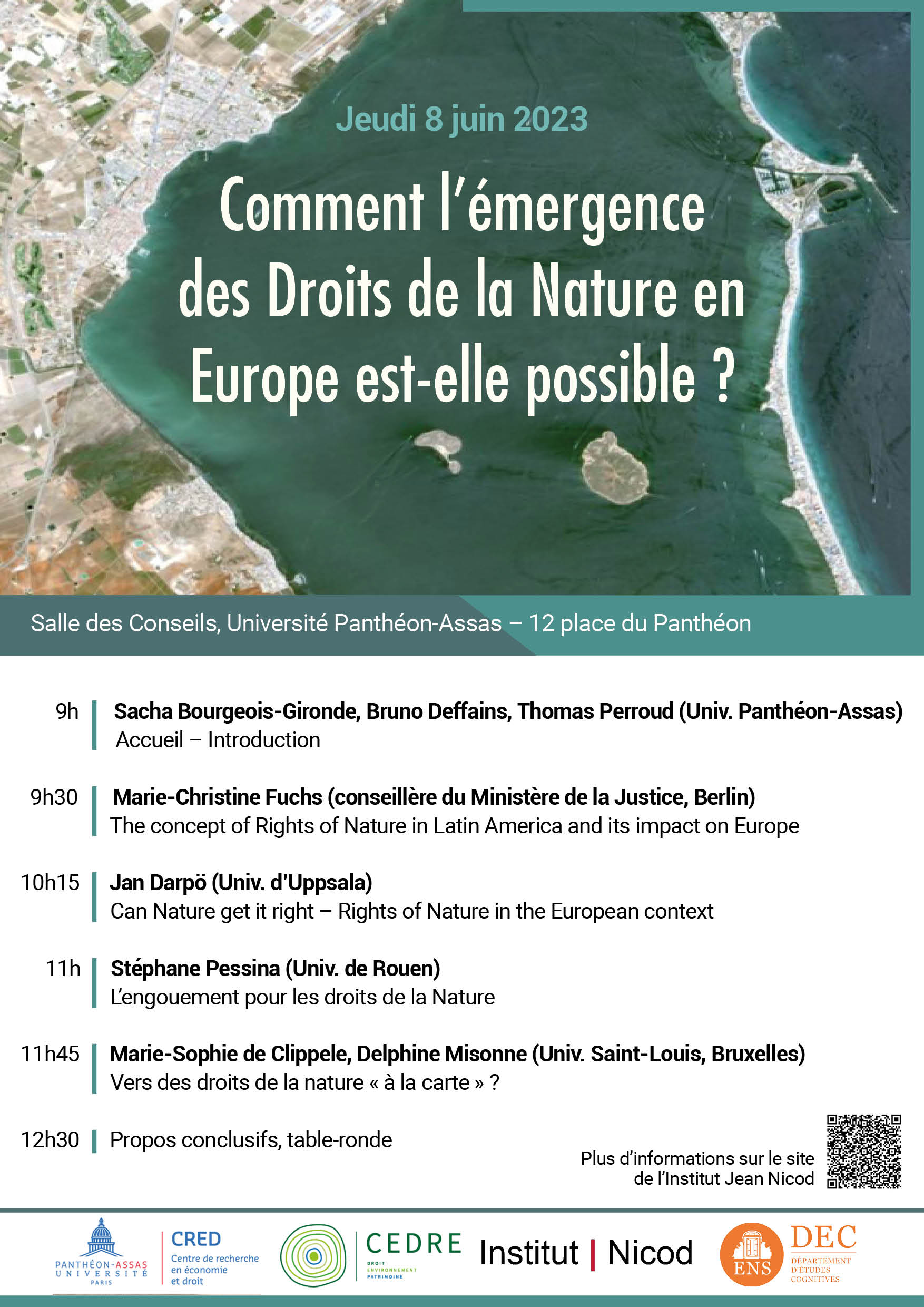 Affiche du colloque Comment l’émergence des Droits de la Nature en Europe est-elle possible ?