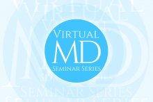 Illustration avec le logo Virtual MD seminar series